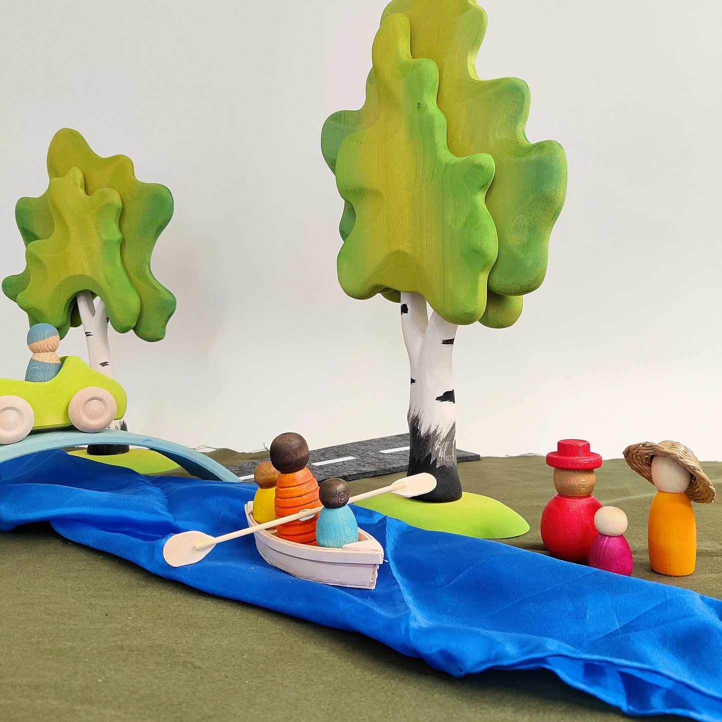 Wooden Rainbow Dolls