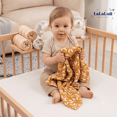 Baby Muslin Wraps 3 Pack - Maple