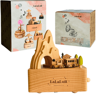 Music Box Wooden Train