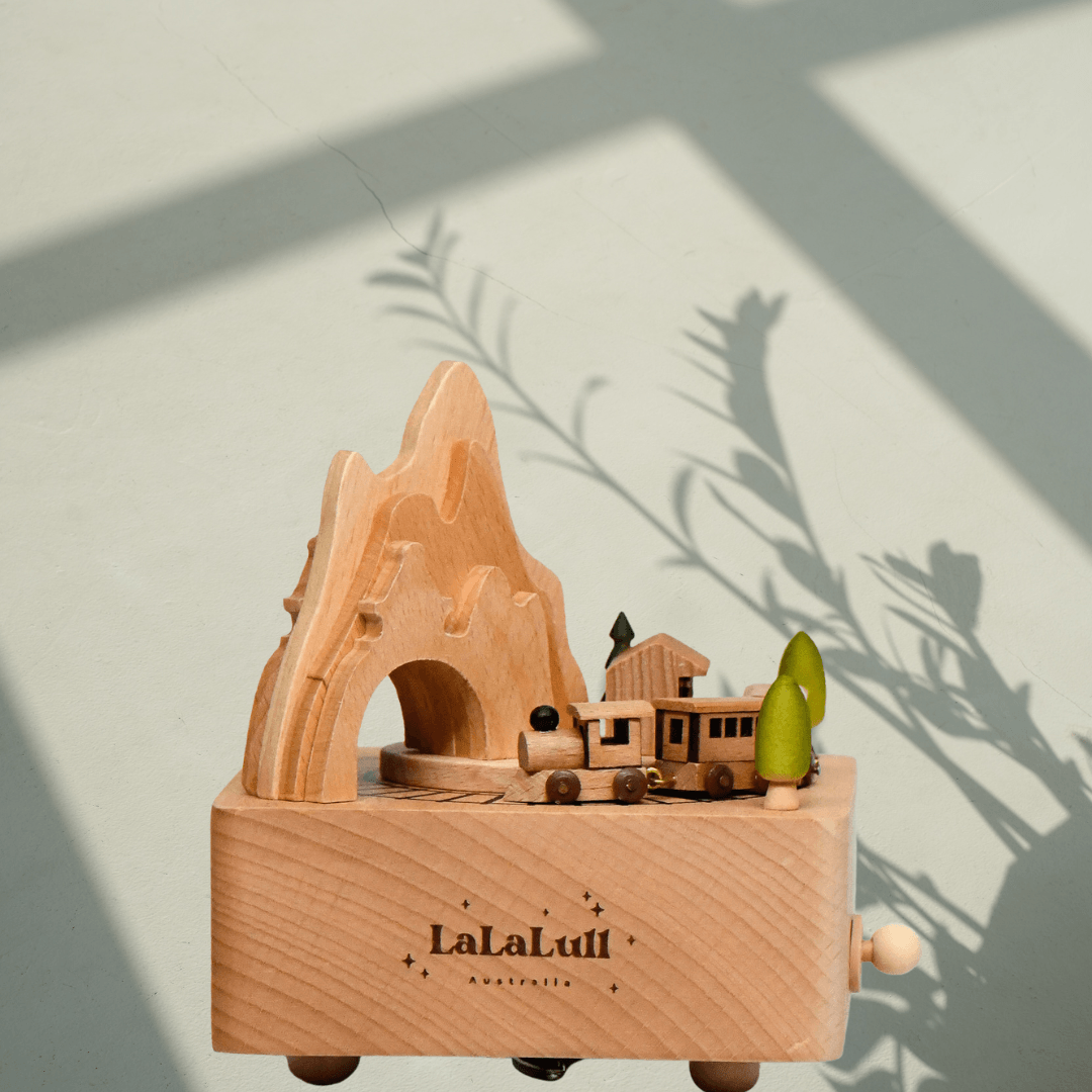 Music Box Wooden Train