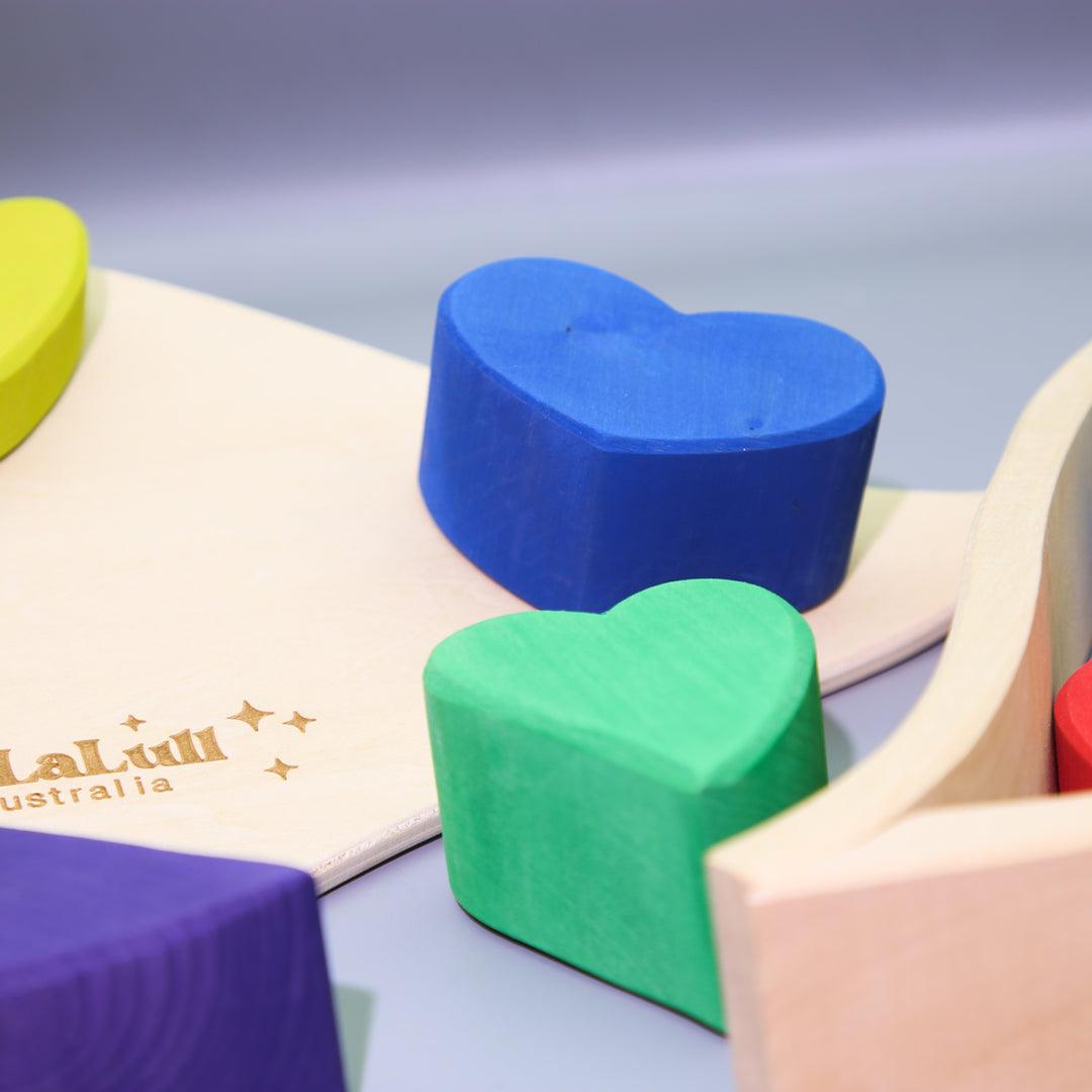 wooden rainbow
