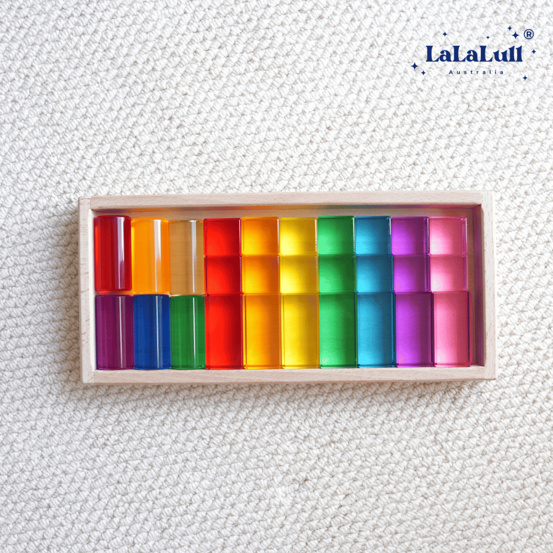 LaLaLull Australia® Premium Lucite Bright Cubes and Blocks - 27 PCs