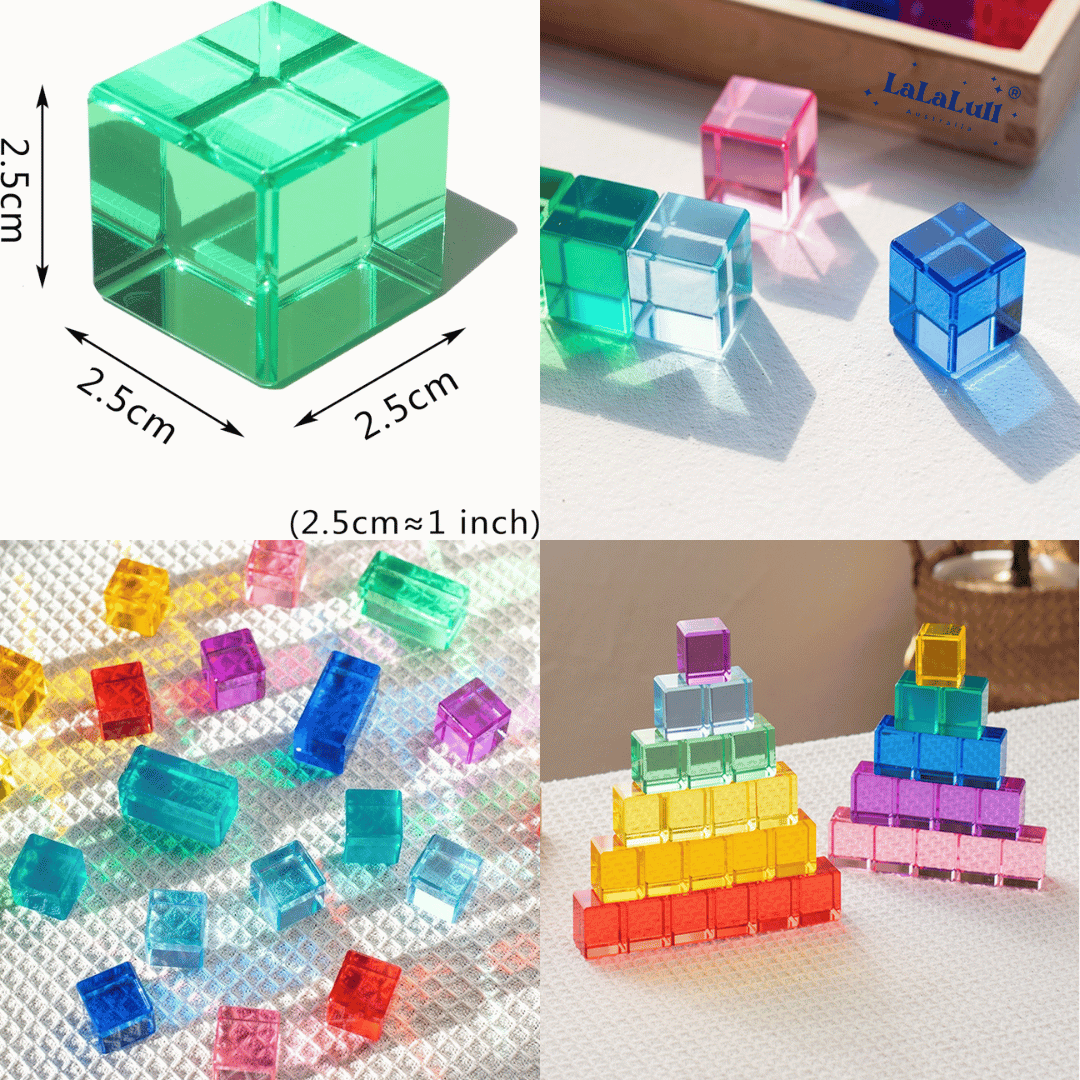 LaLaLull Australia® Premium Lucite Cubes - 100 PCs