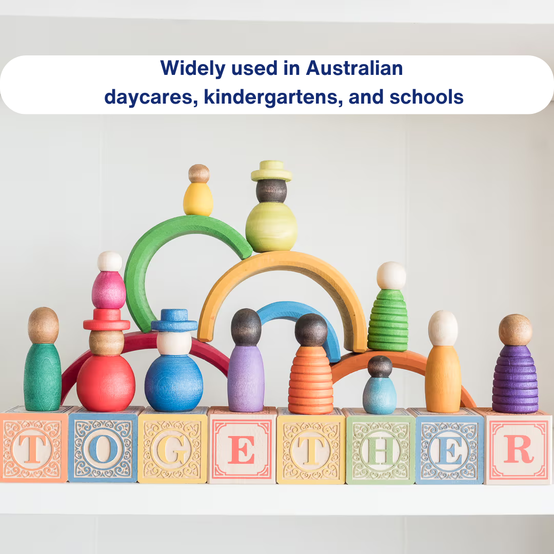 Play Ideas Using Wooden Rainbow Toys