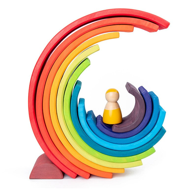 Wooden Rainbow Stacker 