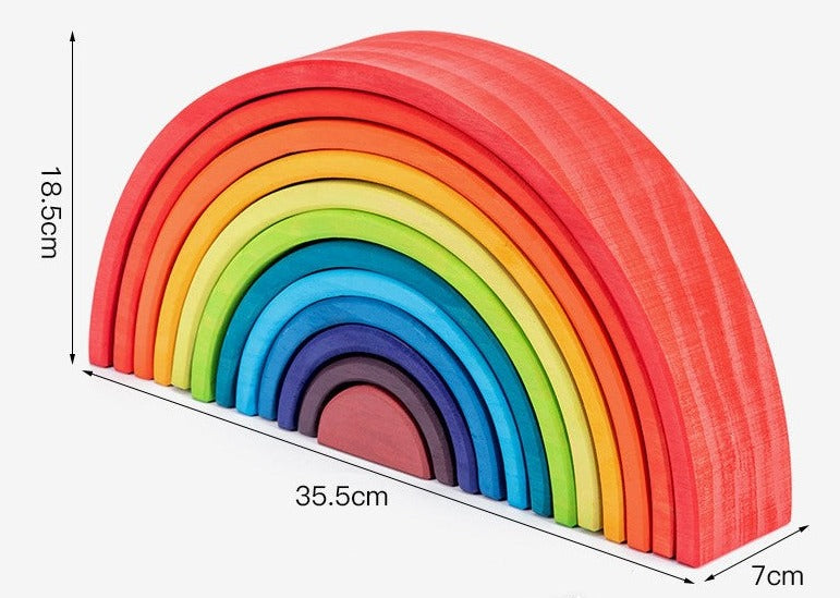 Wooden Rainbow Stacker 