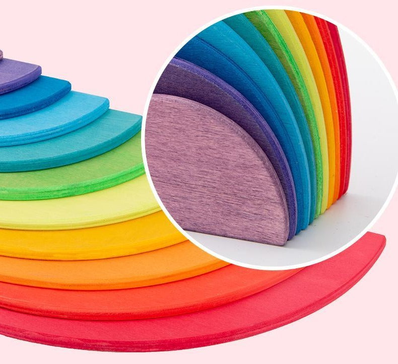 Wooden Rainbow Semicircle