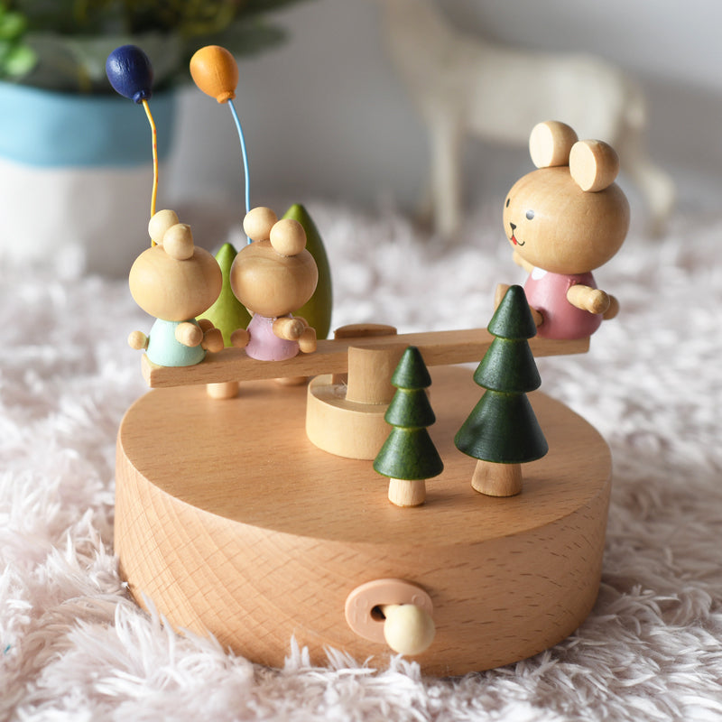 Wooden Music box Seesaw 