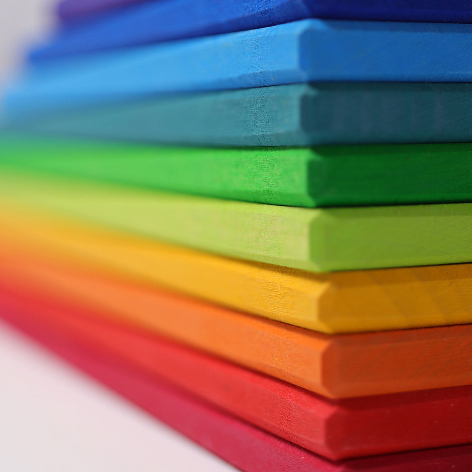 Wooden Rainbow Boards - 11 Pcs