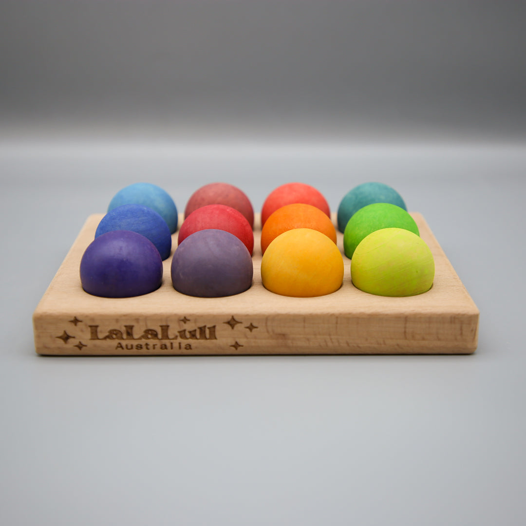 Wooden Rainbow Balls