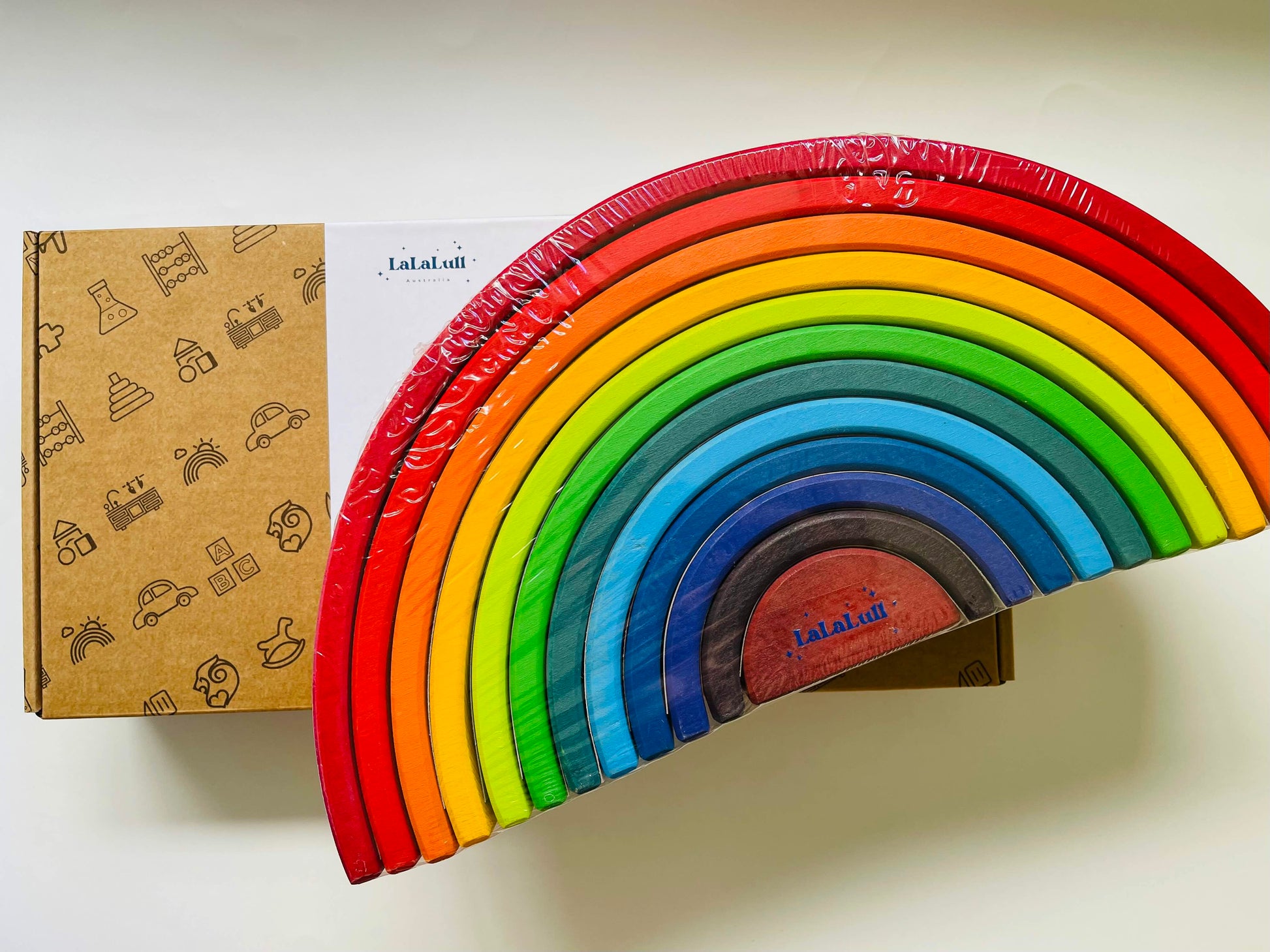 Wooden Rainbow Stacker 