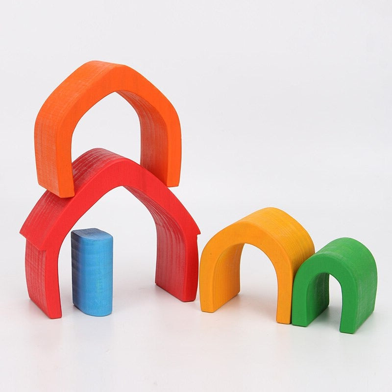 Wooden Rainbow Stacker