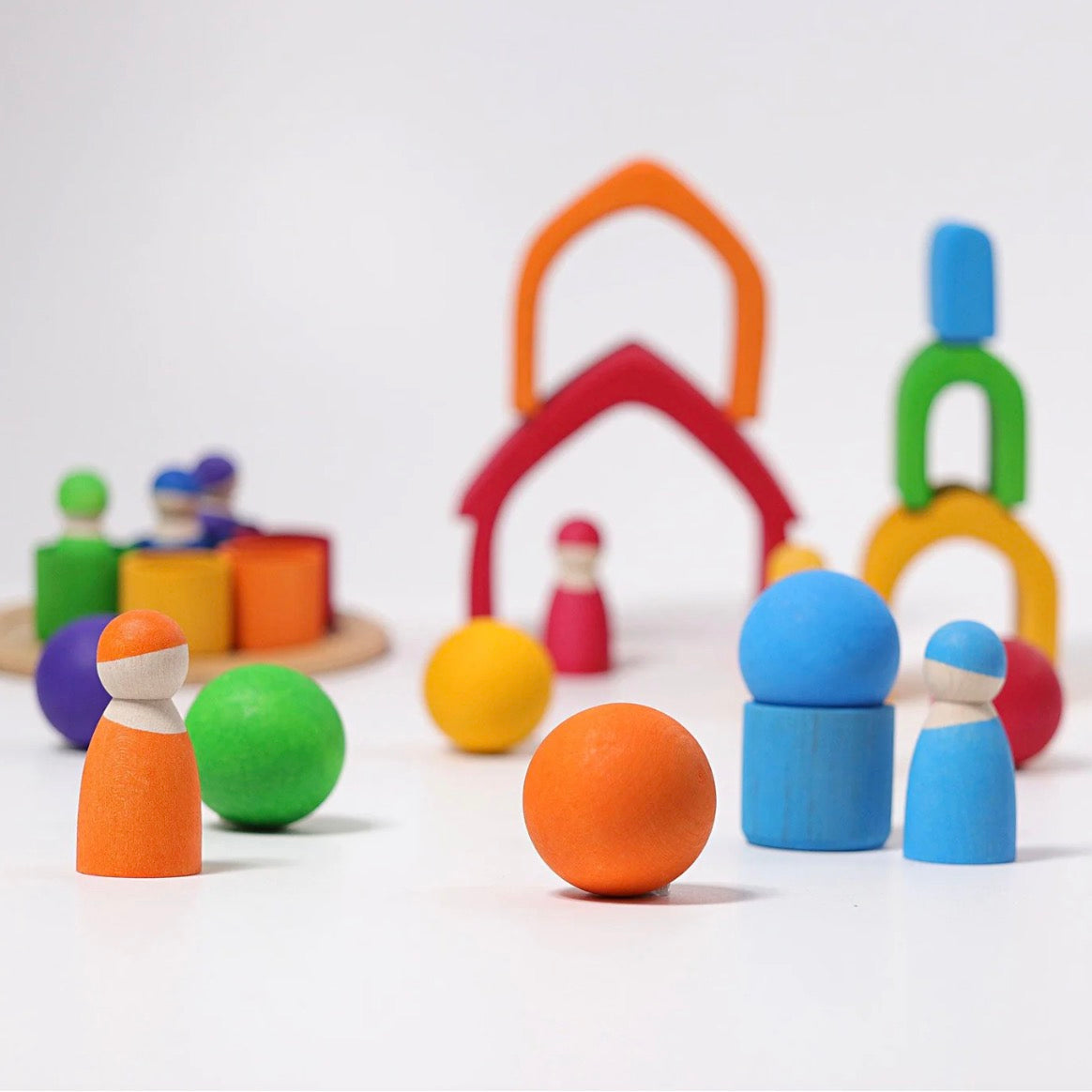 Wooden Rainbow Stacker