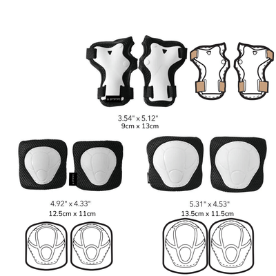 Kids Knee & Elbow Pads Set – 6 Piece Protective Gear