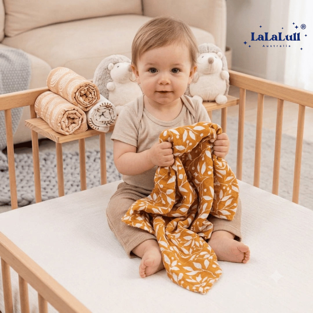 Baby Muslin Wraps 3 Pack - Maple
