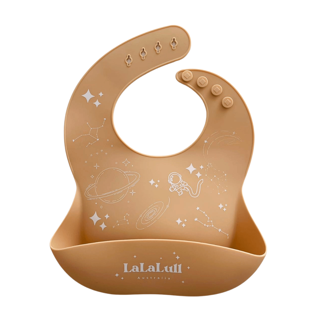 LaLaLull Australia® Silicone bib apricot