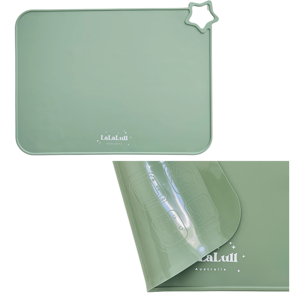 lalalull silicone placemat sage